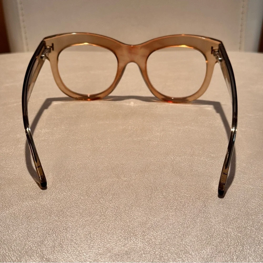 Tom Ford Womens Brown Clear Frame Glasses TF 5493 Acetate Frame Only